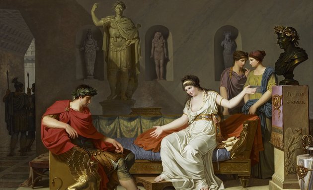 Kleopátra és Octavius találkozása