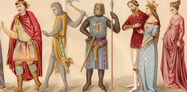 középkori ruhák