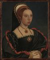 Hans Holbein portréja egy ismeretlen nőről, vélhetően Howard Katalinról