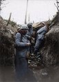 Mosolygós bakák egy Souain melletti árokban 1916 januárjában