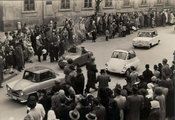 Magyar törpeautók az 1955. május 1-i felvonuláson Székesfehérváron