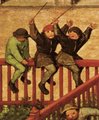Játszó gyermekek Bruegel festményének egy másik részletén