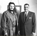 Nasszer Fidel Castróval (kép forrása: Pinterest)