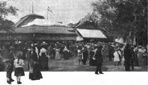 A Barokaldi Cirkusz deszkából és ponyvából épített sátra 1906-ban, a vurstliban (2)