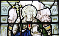 Szent Anzelm ábrázolása a chesteri székesegyházban (kép forrása: franciscanmedia.org)