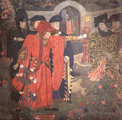 Shakespeare VI. Henrik című drámájának rózsakerti jelenete Henry Arthur Payne festményén (kép forrása: Wikimedia Commons)