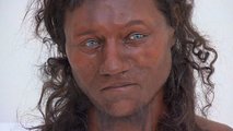 A Cheddar Man néven ismert vadászó-gyűjtögető ember arcának rekonstrukciója (kép forrása: Euronews)
