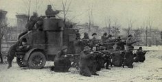 Vörös csapatok az orosz polgárháborúban (kép forrása: clipmass.com)