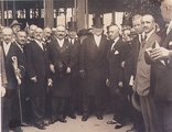 Wekerle Sándor és más tisztviselők a Keleti Vásár megnyitóján, 1918. augusztus 16. (kép forrása: Wikimedia Commons)