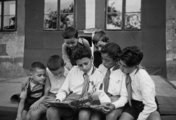 1949, Hermina úti Általános Iskola udvara