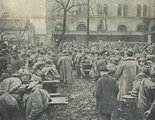 Hazatérő katonák váróhelyisége a Keleti Pályaudvaron 1918-ban (kép forrása: elsovh.hu)