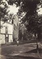 1878, József nádor villája, mellette a ferences templom romjai