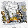  „Felkészülés a forró ülésszakra: Andy király és embere, Billy behordanak egy nagy adag orosz jeget a kongresszusi többség lehűtésére” egy korabeli karikatúrán (kép forrása: Reddit)