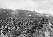 Pihenő német katonák Vittoriónál 1917 novemberében