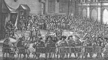 Az ágostai hitvallás kihirdetése az 1530-as augsburgi birodalmi gyűlésen (kép forrása: livinglutheran.org / Georg Koler)