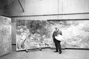 Monet stúdiójában (kép forrása: Vintage Everyday)