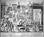 Nyilvános kínzás és kivégzés az 1630-as járvány idején Milánóban (kép forrása: Wikimedia Commons)