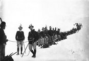 Olasz Alpini egység egy gleccseren, 1916.