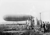 Katonai ballon megtöltése hidrogénnel, 1914.
