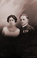 Deák Lajos feleségével, Renée Marie Hivert tanítónővel 1927-ben