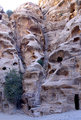 Petra klímája sivatagos, meglehetősen kevés csapadékkal. Az esővíz összegyűjtéséhez a várost egy meredek sziklafalakkal körülvett széles medencében helyezték el.
