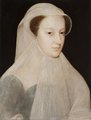 Mária skót királynő gyászruhájában, amely a „fehér királynő” ragadványnevet kölcsönözte neki (kép forrása: Wikimedia Commons)