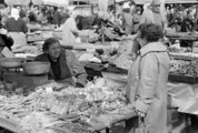 Lehel, akkor Élmunkás téri piac, 1971. (Fortepan/Kereki Sándor)