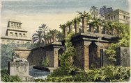A babiloni függőkert egy 19. század végi illusztráción