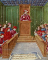 Előadás a Bolognai Egyetemen a középkorban