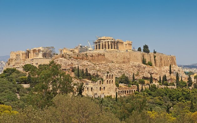 Az athéni Akropolisz (Kép forrása: Wikipédia / A.Savin / CC BY-SA 3.0)