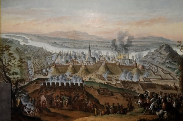 A vár ostroma Lotharingiai Károly táborából (Franz Geffels festménye)