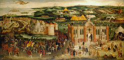 Az Aranyszövet Mezeje egy ismeretlen korabeli festő ábrázolásában