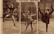 Az 1929-es budapesti műkorcsolya világbajnokságról készült sajtófotókon a szemfüles fotósok megörökítették az olvasóközönség számára a női mezőny résztvevői által bemutatott, a korban merésznek számító, látványos figurákat (5)
