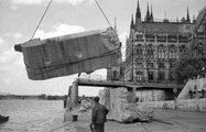 Az 1960-as évekre szükségtelenné vált az ideiglenes Kossuth-híd (Forrás: Fortepan / Nagy Gyula)
