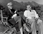 Lana Turner és George Cukor A saját élete című film forgatásán