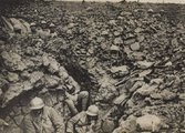 A francia 87. ezred katonái fedezékeikben a 304-es magaslaton Verdunnél