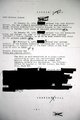 Lennon FBI-aktájának egyik lapja, melyen politikai szervezeteknek való adakozását és e szervezetek kommunikációját követték 1972 elején