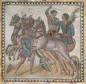 Fogatversenyt ábrázoló római mozaik
