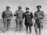 Amerikai és szovjet tábornokok az Elba mentén