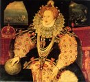 A spanyol armada legyőzésének alkalmából Erzsébetről festett portré