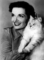 Jane Russell és négylábú társa egy hibátlan fotón