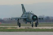 A horvát légierő MiG–21bisD vadászrepülője 2011-ben – a típus a Vihar hadműveletet lehetővé tevő közeli légitámogatás főszereplője volt (Wikipédia/ Goran Novačić /CC BY-SA 3.0)