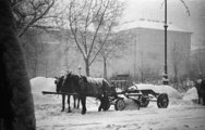 A Rákóczi tér Budapest ostroma idején (forrás: Fortepan / Berkó Pál)