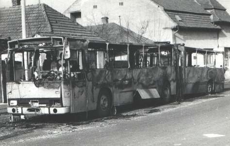 Kiégett buszok Marosvásárhelyen