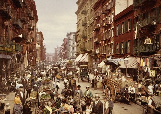 Mulbery út, New York City, USA, 1900 körül