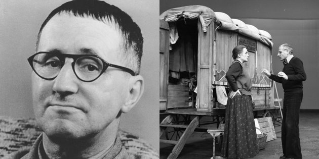 Bertolt Brecht és a Kurázsi mama próbája