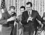 Nixon és Brezsnyev egy fogadáson