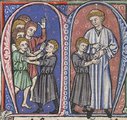 Az egyik leghíresebb leprás a középkorban IV. Balduin jeruzsálemi király volt, akinek történetét sokan a Mennyei királyság című filmből ismerhetik. A képen egy krónikaillusztráció látható, amely Balduin gyermekkori megfertőződését ábrázolja