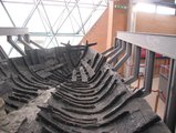 Egy elégett hajó maradványai, amelyről elképzelhető, hogy a Plinius-féle mentőakció során pusztult el