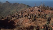 Amerikai katonák egy lekopaszított vidéken a vietnámi háború idején